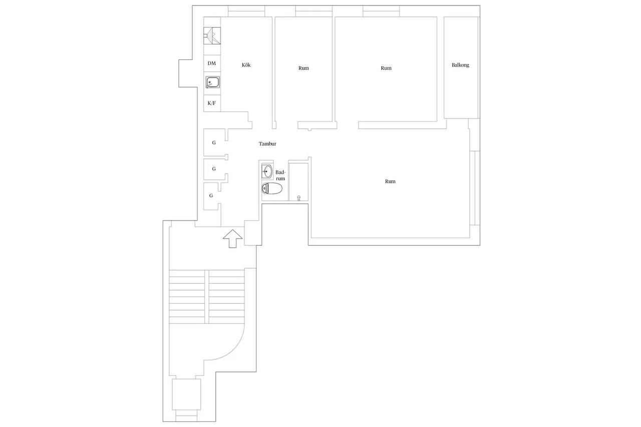 Floor plan for Sallerupsvägen 26A
