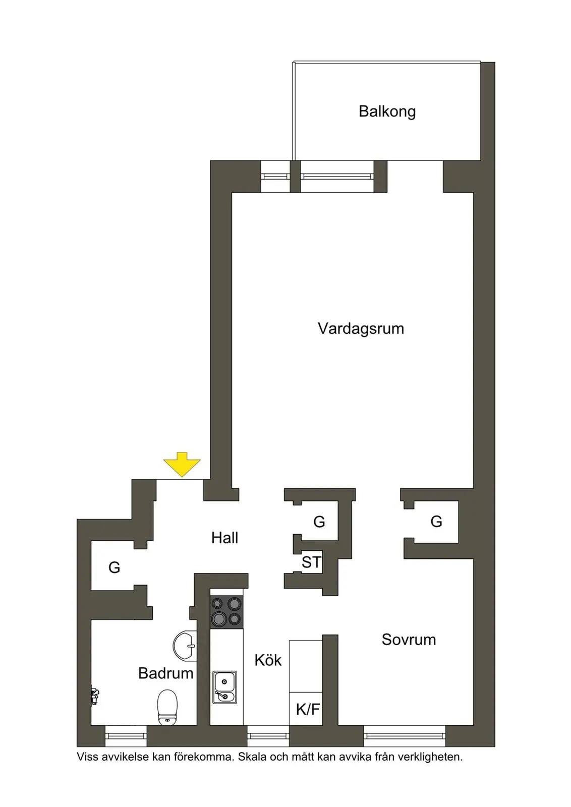 Planritning för Tidaholmsvägen 33
