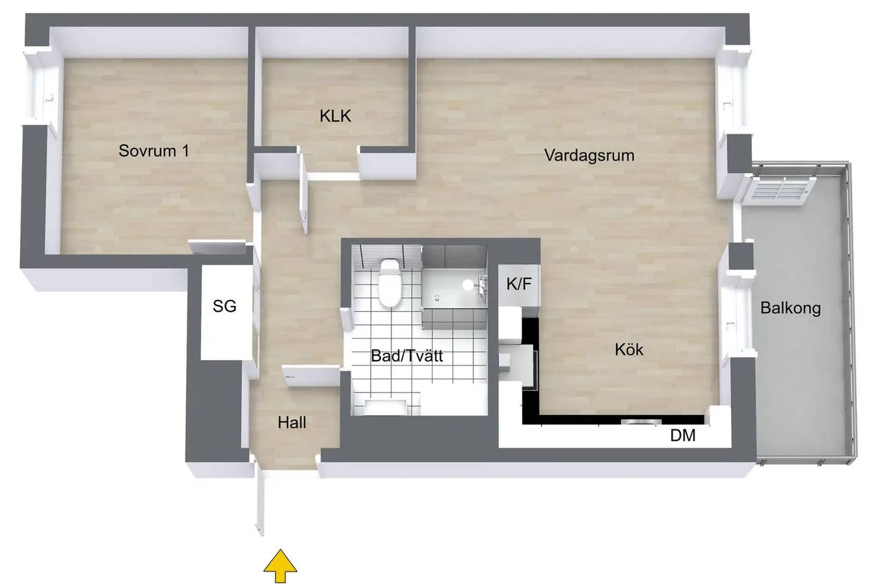 Planritning för Sockergatan 2