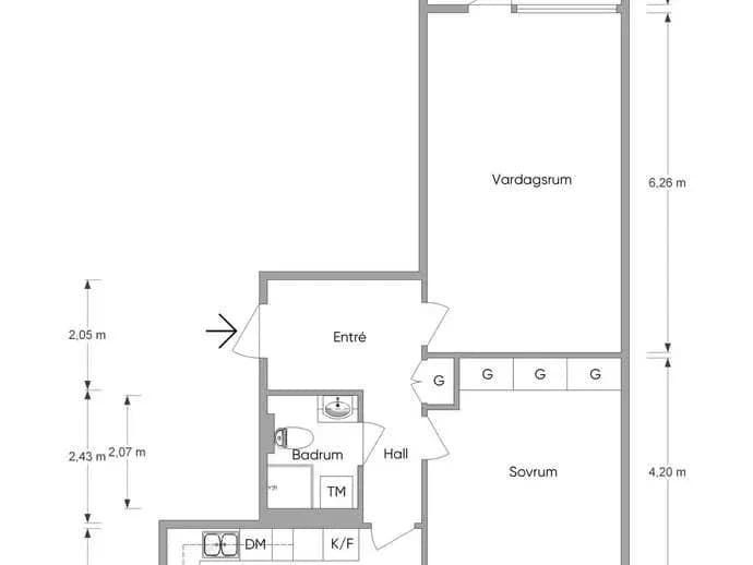Floor plan for Heimdallsvägen 5