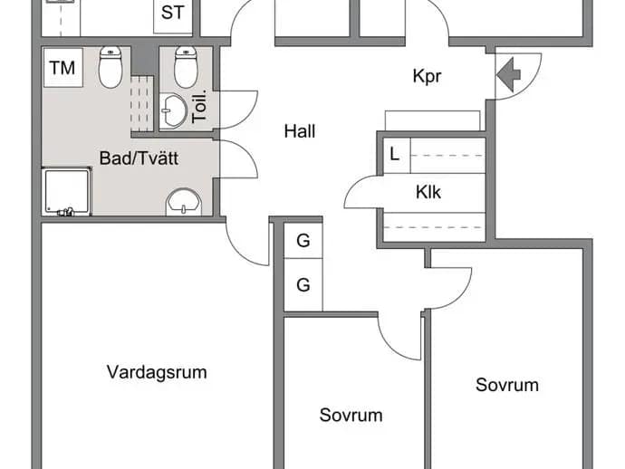 Floor plan for Norrgården 49