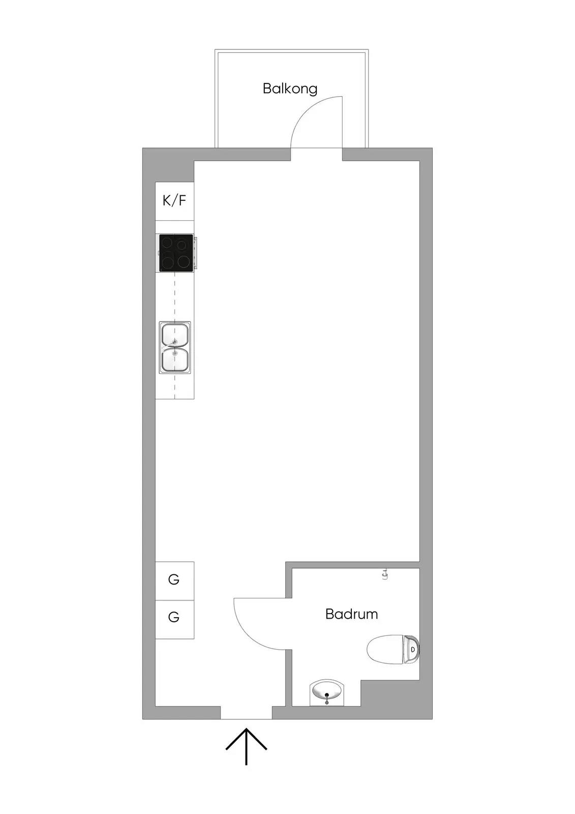 Planritning för Värdsholmsgatan 3