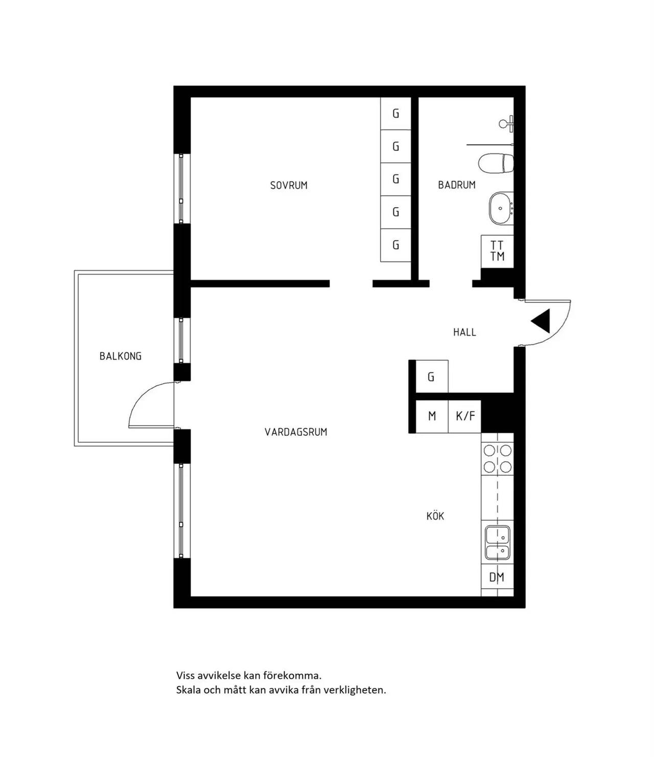 Floor plan for Multrågatan 11