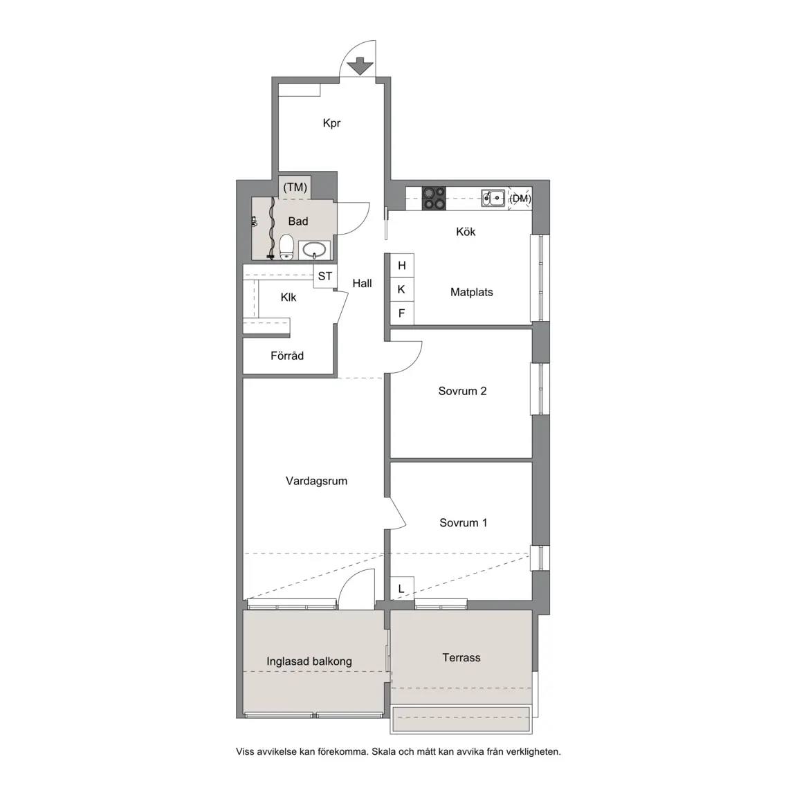 Floor plan for Sofiedalsvägen 17