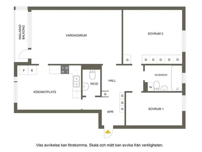 Floor plan for Legendvägen 13