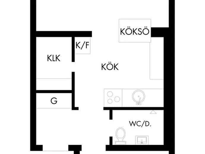 Planritning för Lönngatan 36E