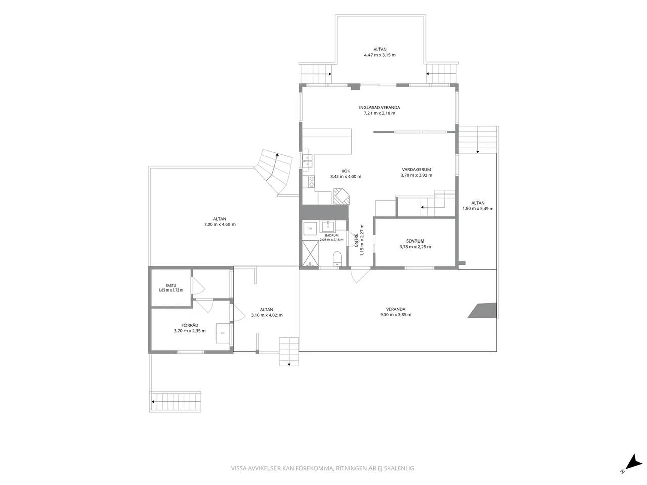 Floor plan for Björbobacken 2