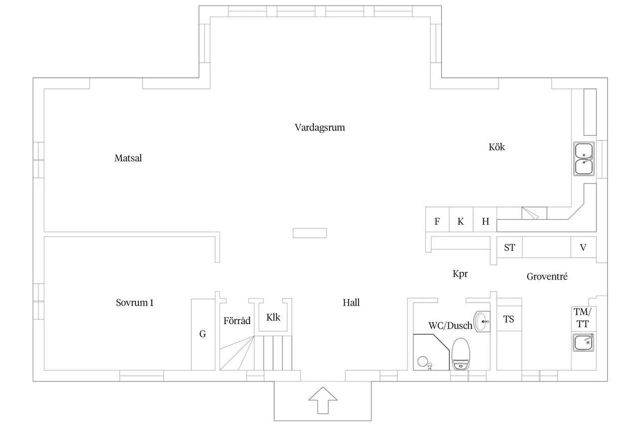 Floor plan for Syster Astrids gata 2