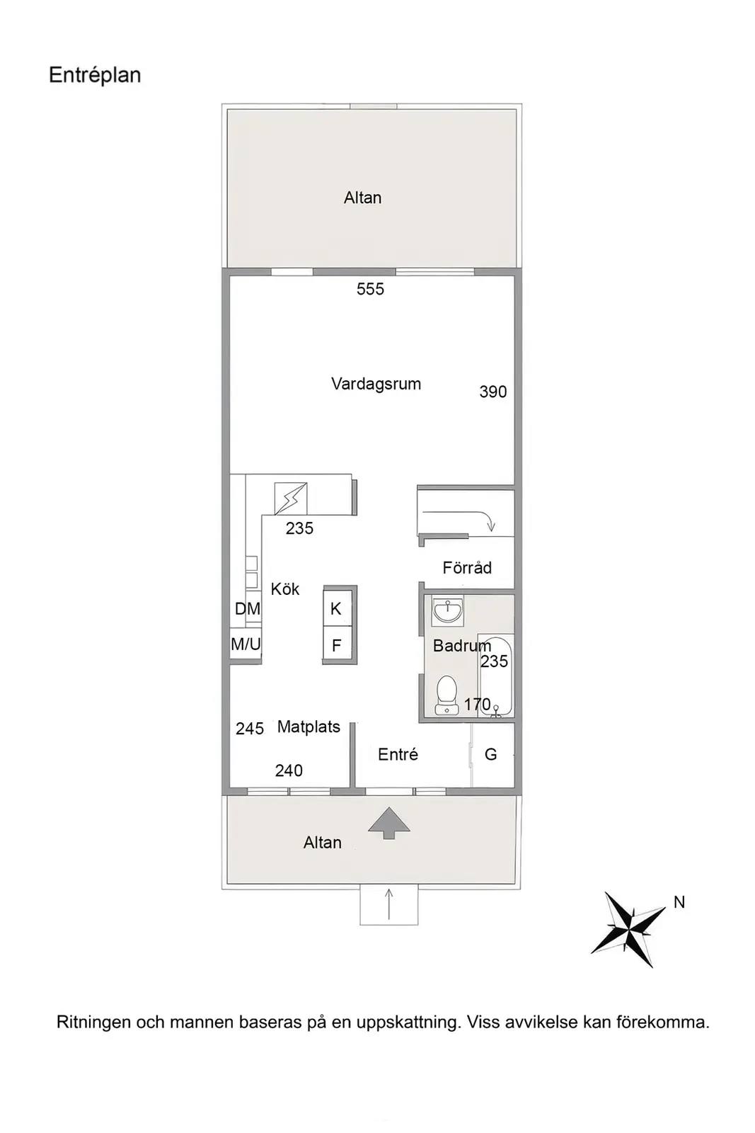 Floor plan for Backavägen 40