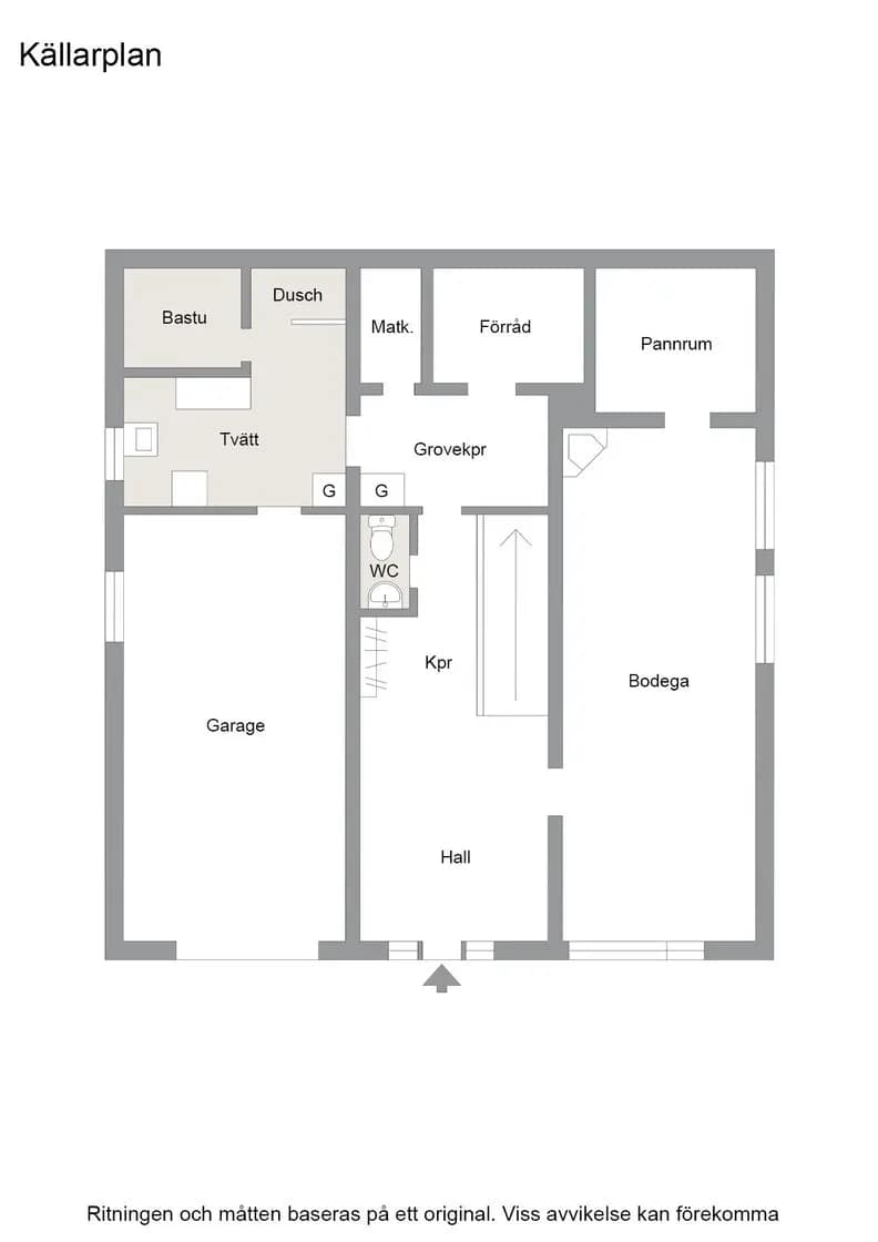 Floor plan for Hyggesgatan 4