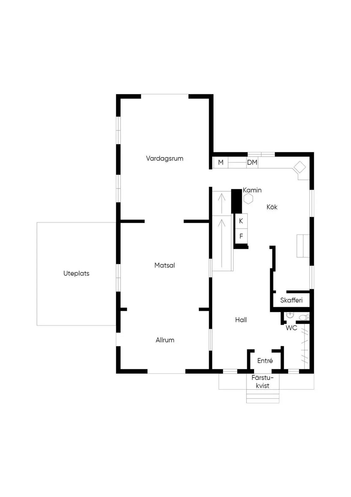 Planritning för Boåsvägen 7