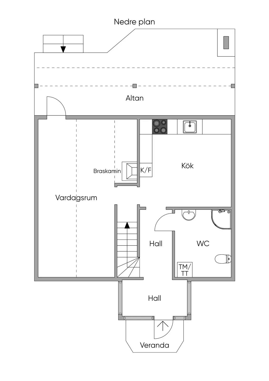 Floor plan for Granitvägen 2