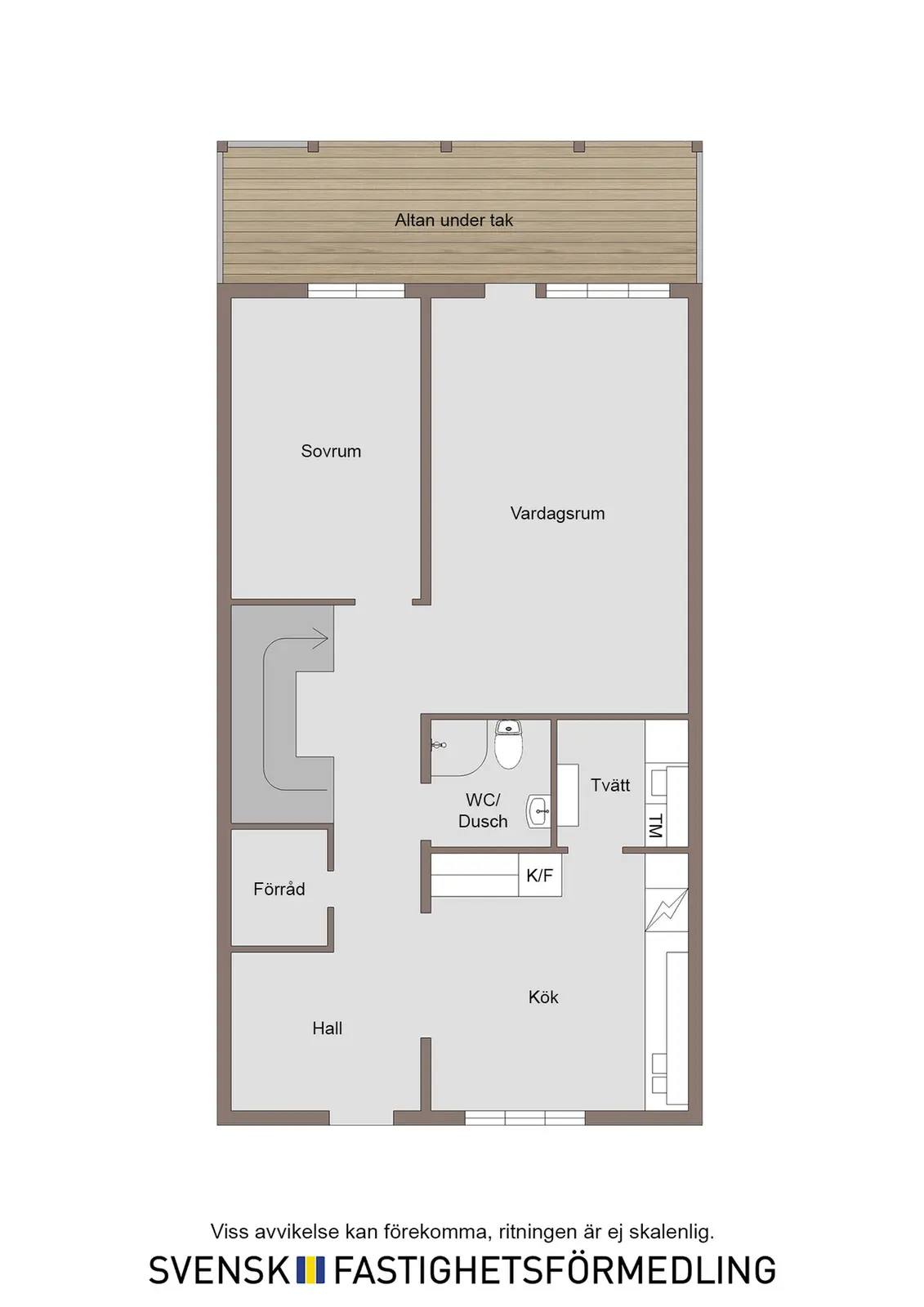 Floor plan for Korsbandsgatan 19