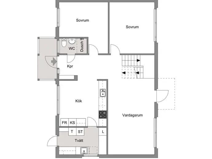 Planritning för SKÄLBYGATAN 105