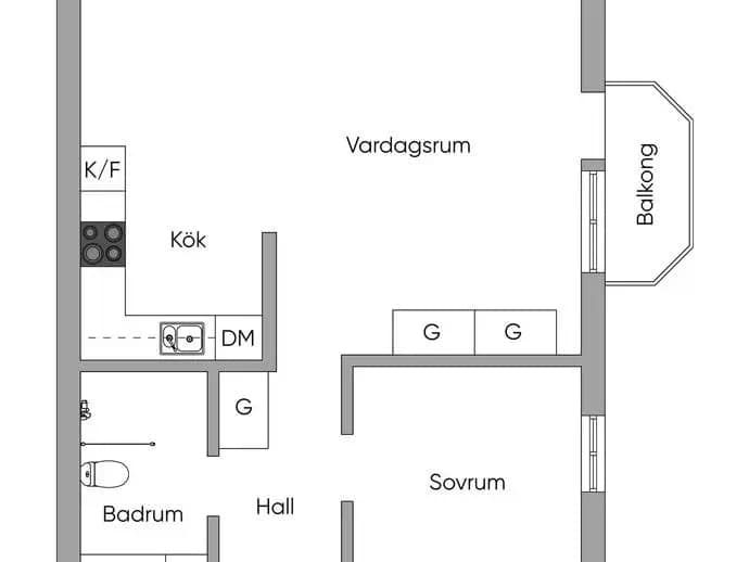 Planritning för Runstensvägen 25