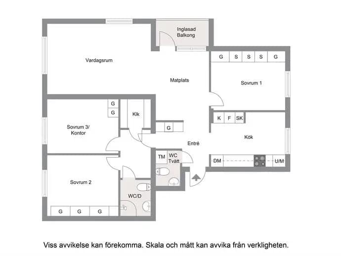 Planritning för Torggatan 38C