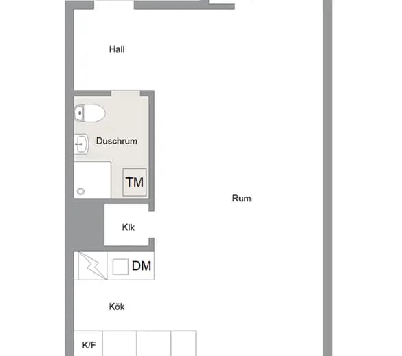 Planritning för Hantverkargatan 6 A