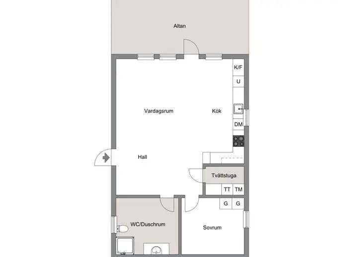 Floor plan for Davidsvik 4