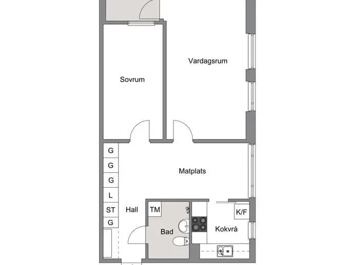 Floor plan for AXEL OXENSTIERNAS GATA 38