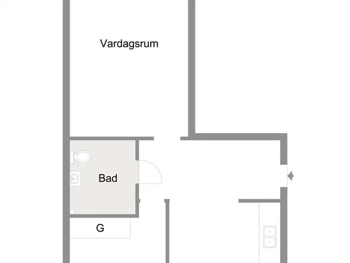 Floor plan for Västra Skrävlingevägen 95