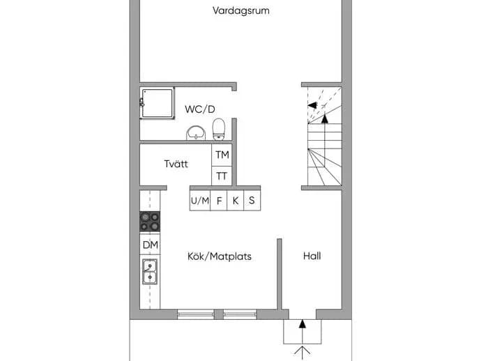 Planritning för Nordostpassagen 22A