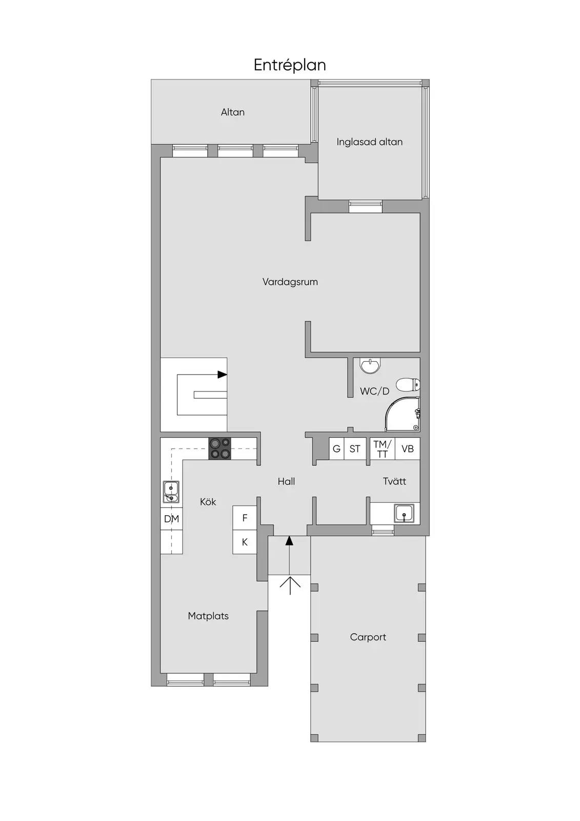 Floor plan for Merkurigatan 56