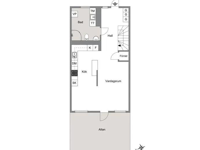 Floor plan for Ekängsgatan 58C