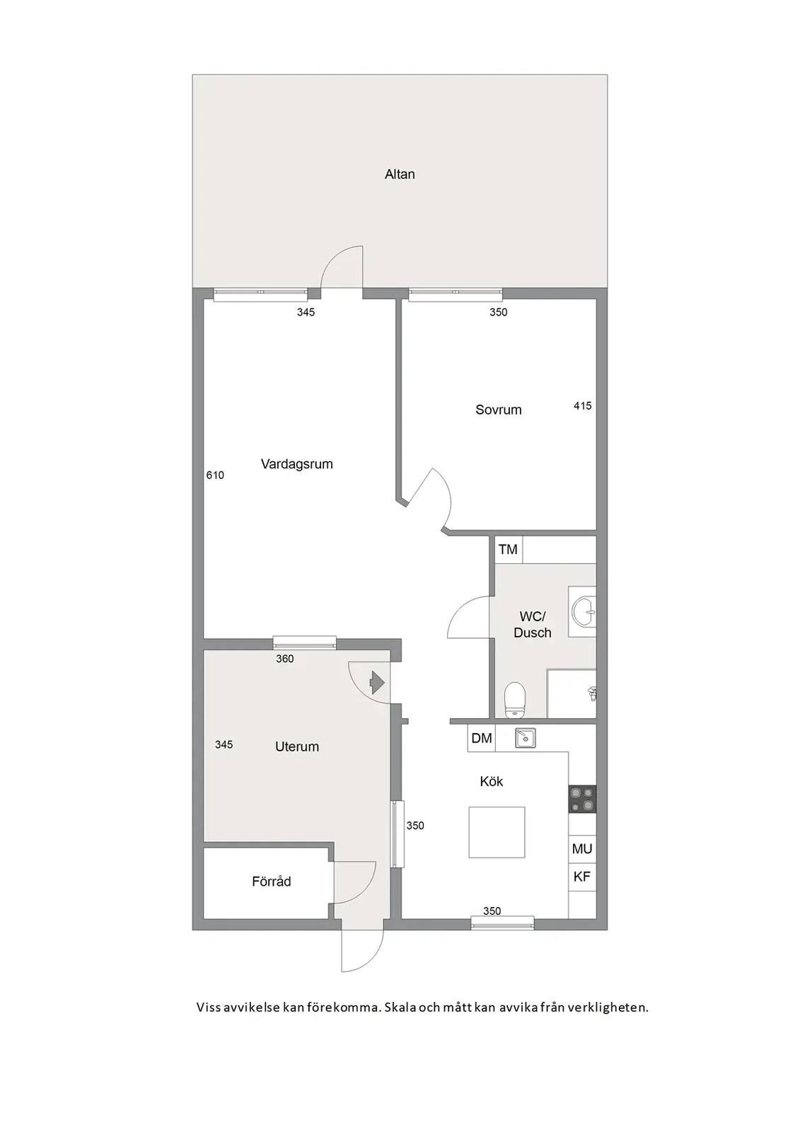 Floor plan for Skridskogatan 6