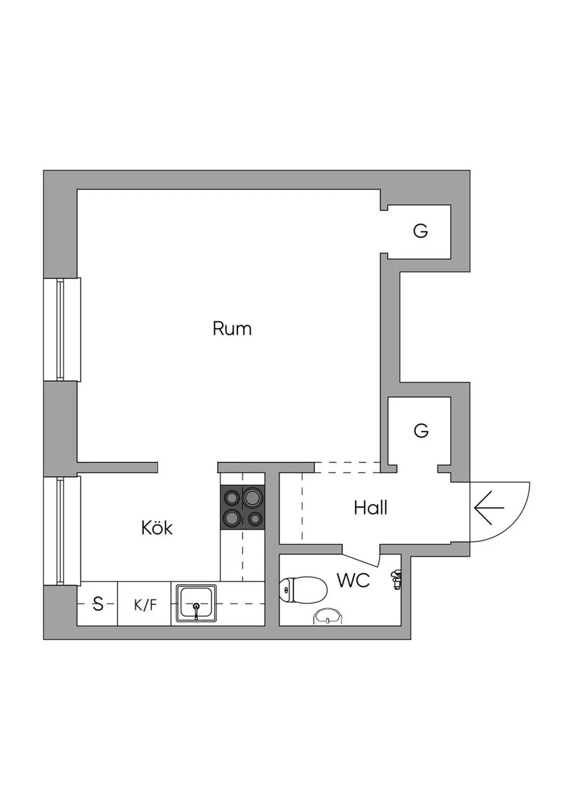 Floor plan for Lindvallsplan 6