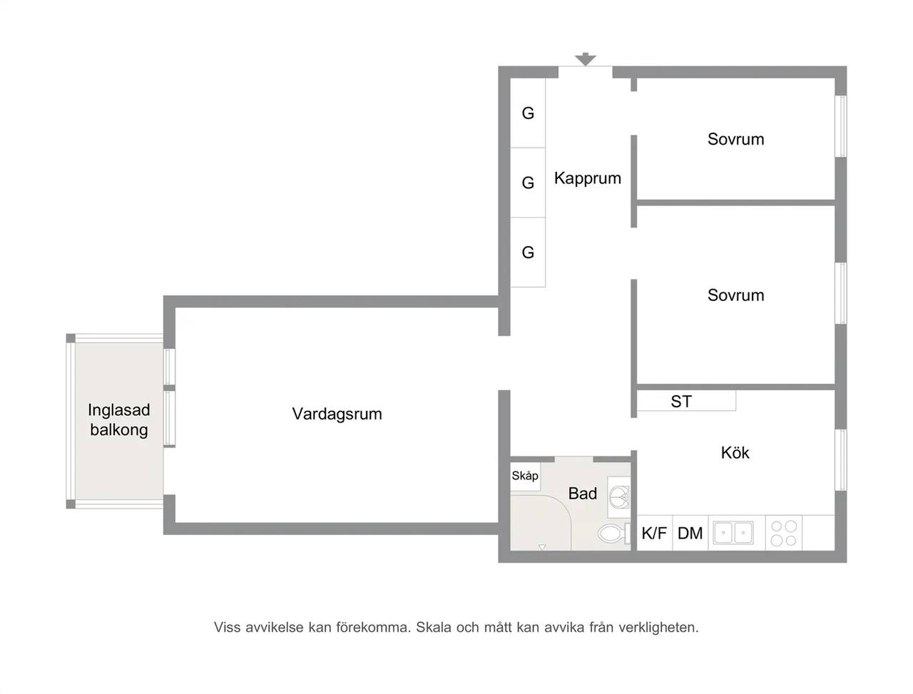 Floor plan for Bobergsängen 4B