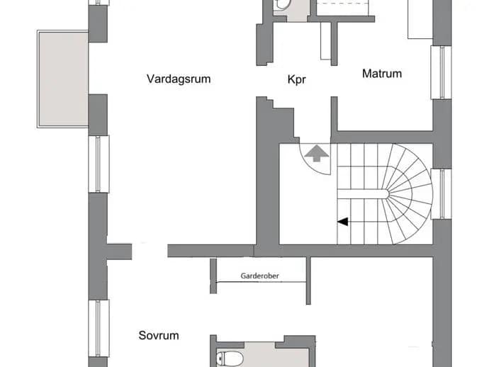 Floor plan for Engelbrektsgatan 24B
