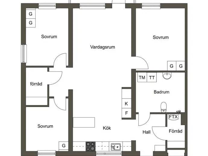 Planritning för Sagoslingan 3B