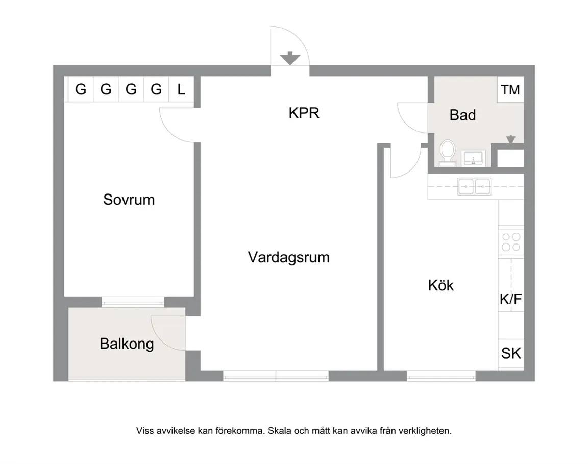 Planritning för Karolingatan 20