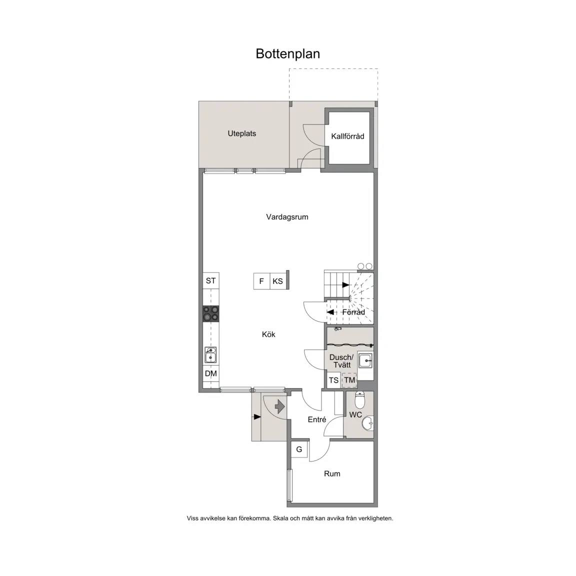 Floor plan for Mönstringsvägen 176