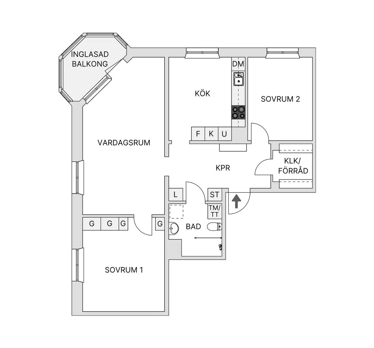 Planritning för Kungsgatan 12