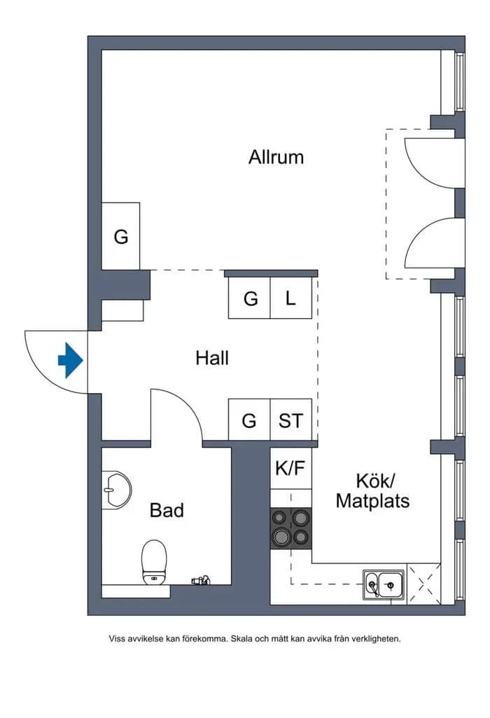 Planritning för Östersundsgatan 7
