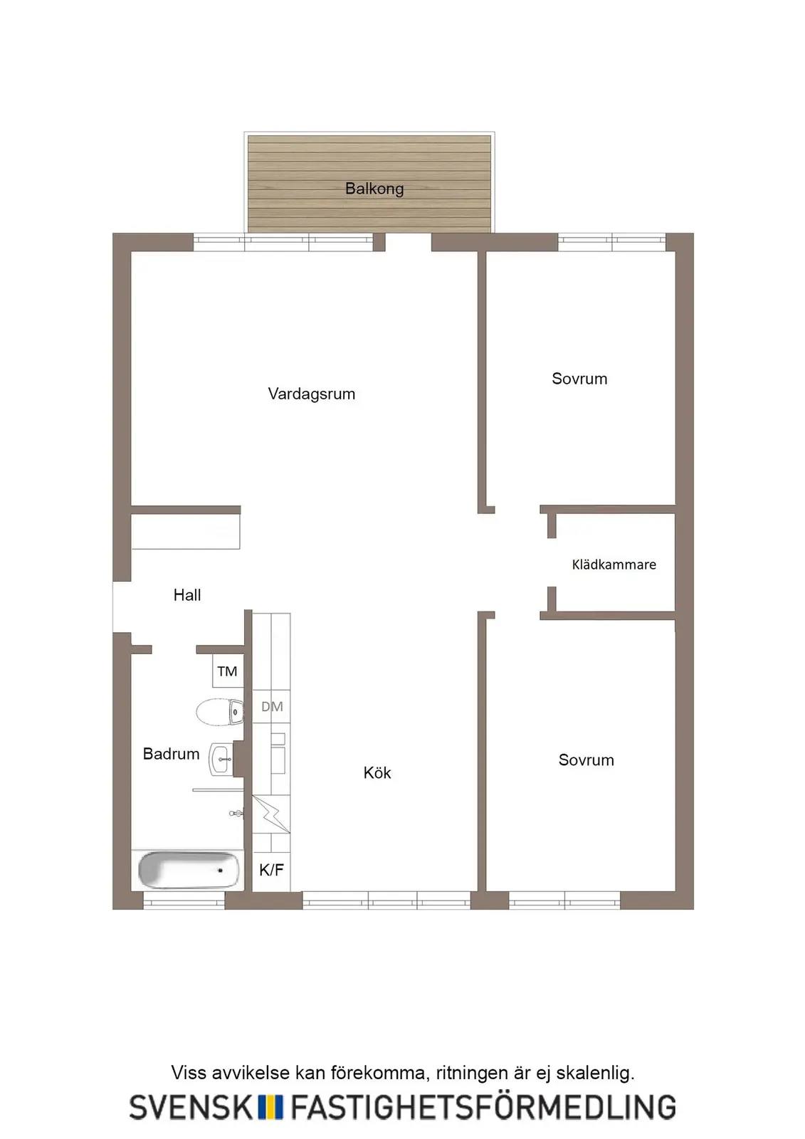 Floor plan for Ljuskärrsvägen 65