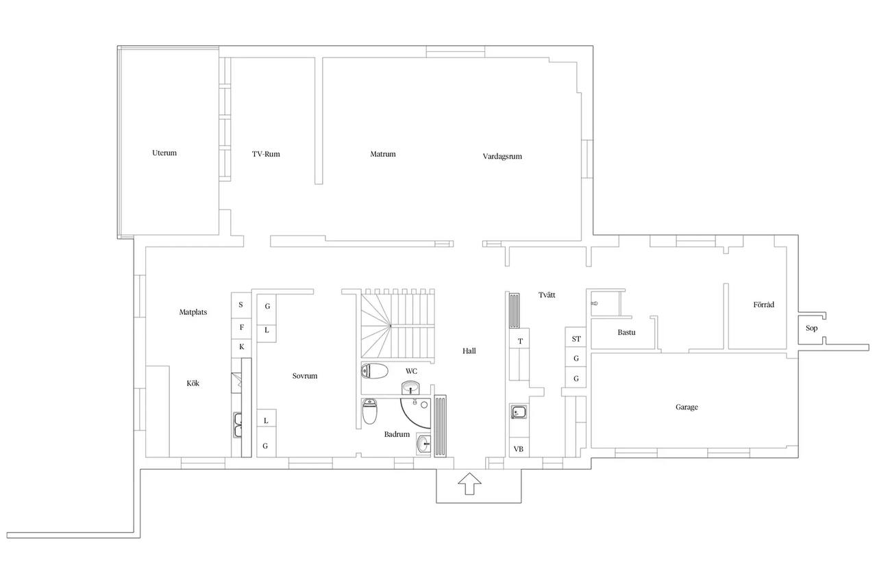 Floor plan for Pudelvägen 24