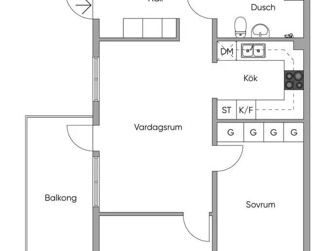 Floor plan for Sjömansvägen 59