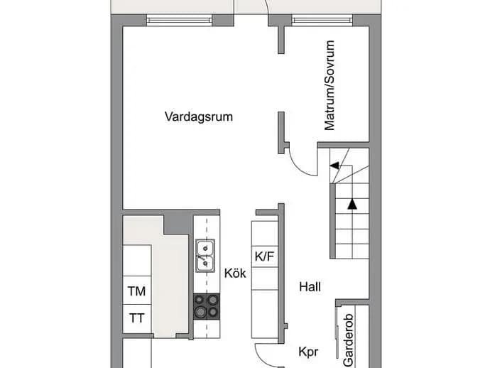 Planritning för Högholmsgränd 24