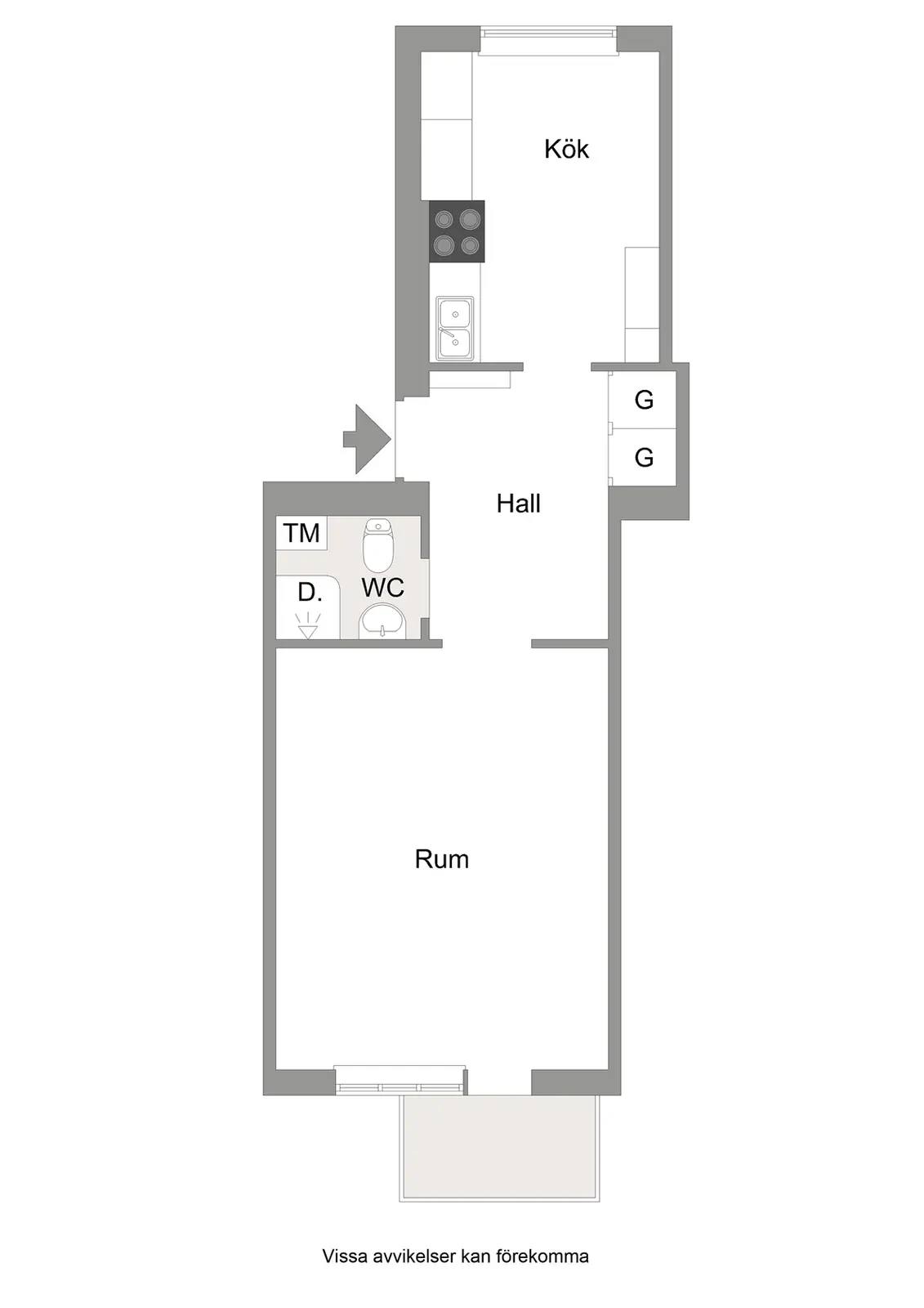 Floor plan for Grundbogatan 5B