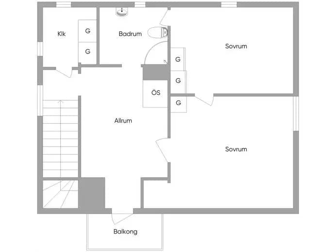Planritning för Sagovägen 11