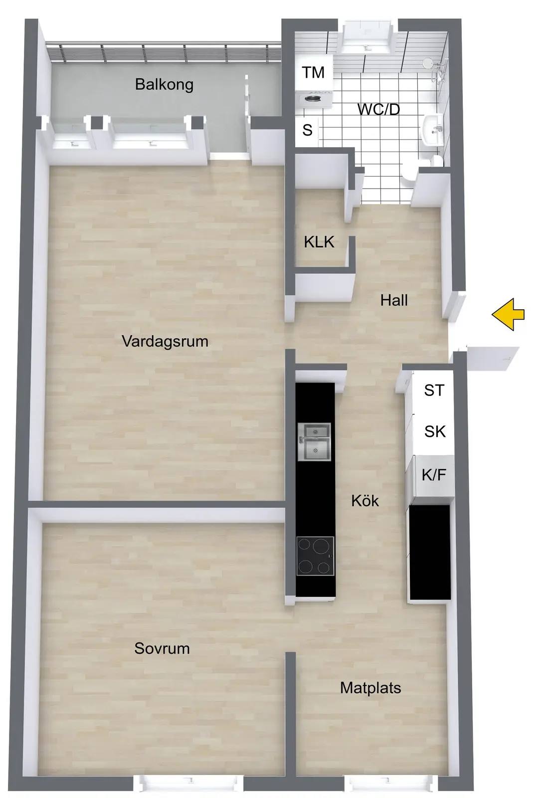 Planritning för Wivalliusgatan 39