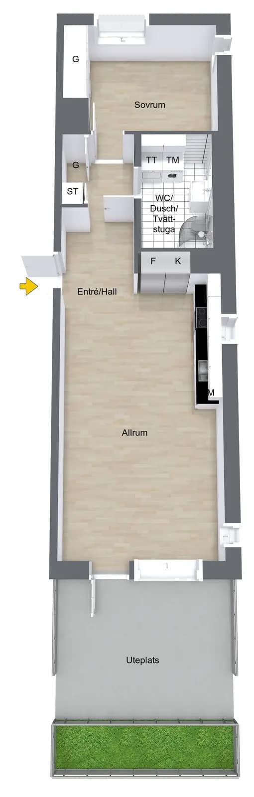 Planritning för Sållargatan 4