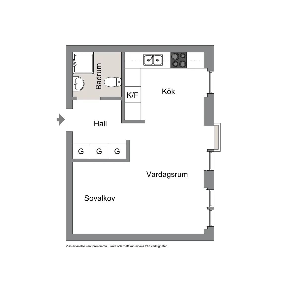 Planritning för Betsövägen 10