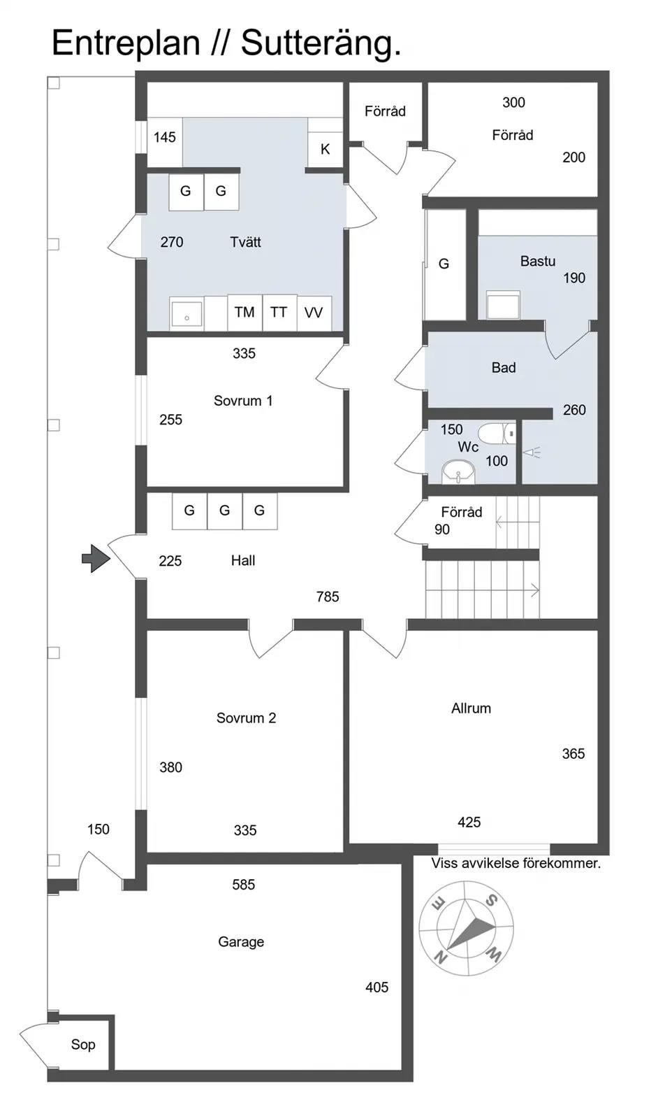 Floor plan for Broängsvägen 36A