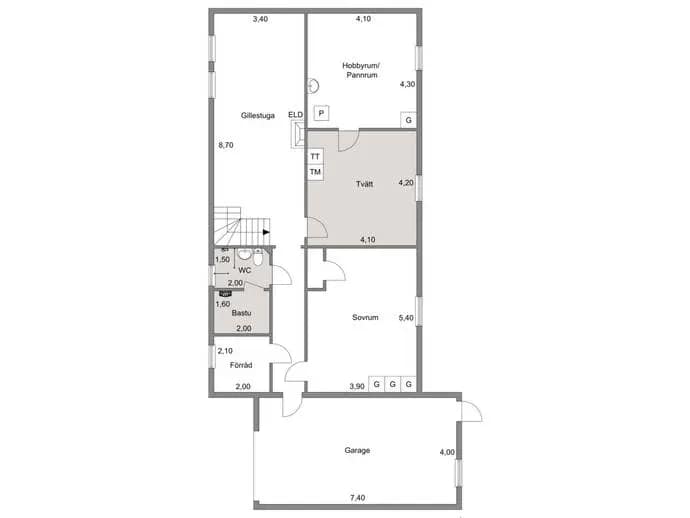 Planritning för Mastgatan 17