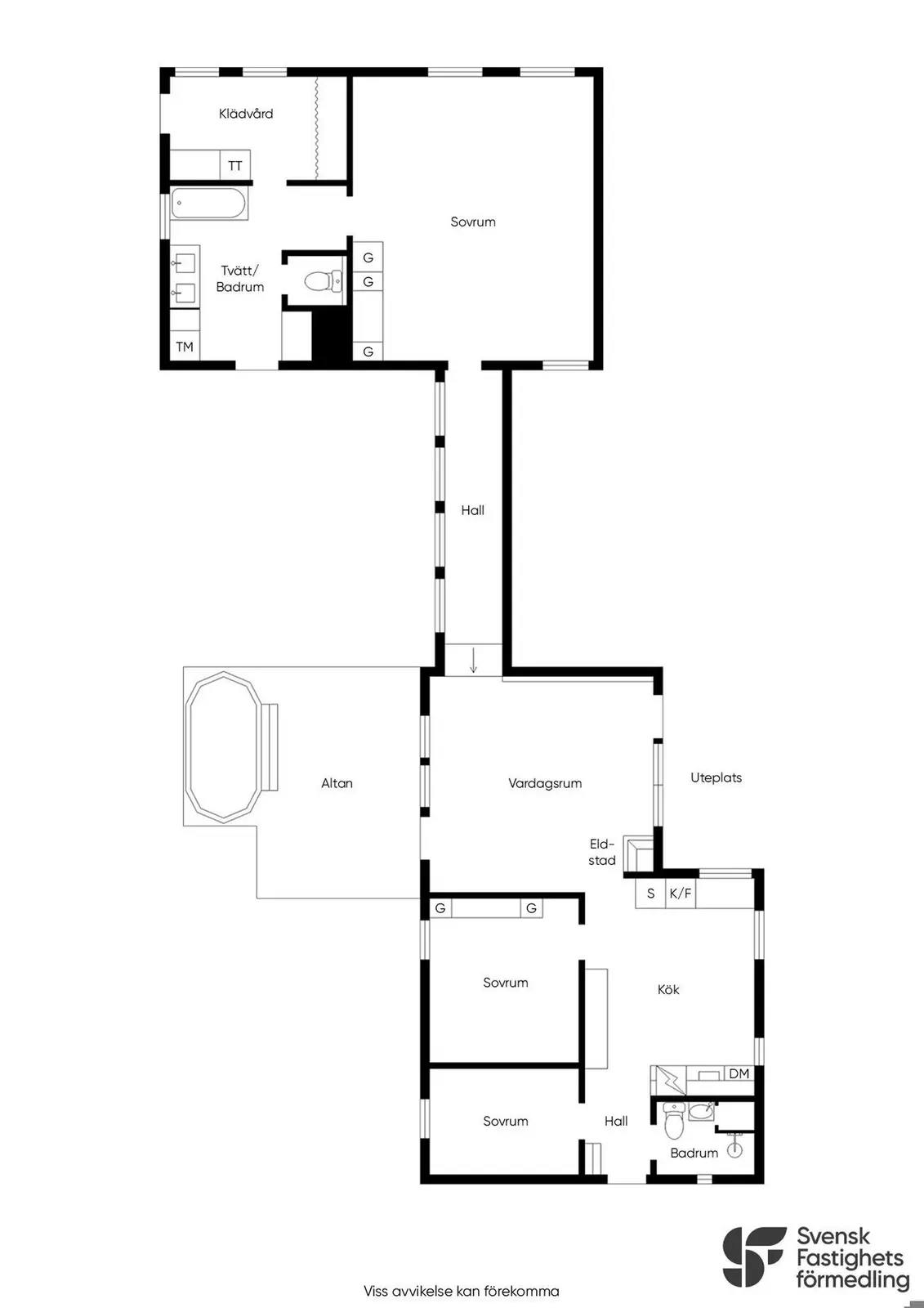 Floor plan for Finnåker 448