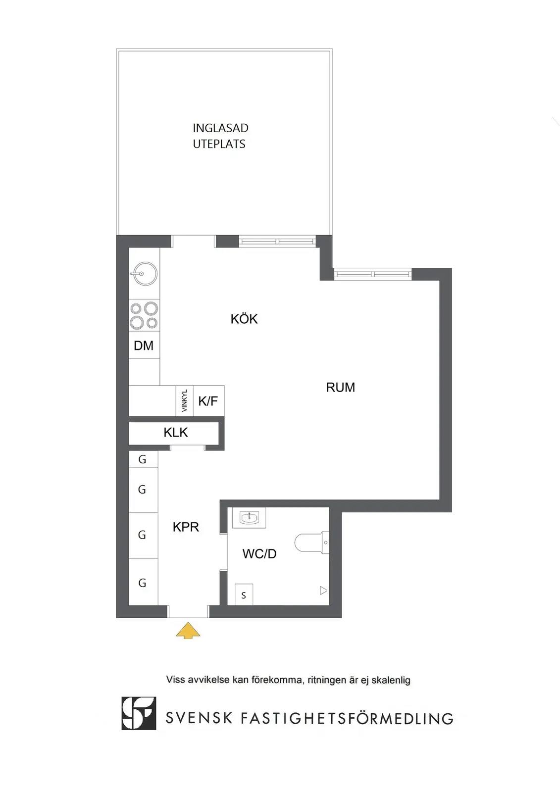 Floor plan for Kallhällsleden 10