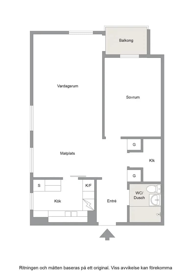 Floor plan for Stjärngatan 14